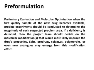 Drug Modification Strategies for Improved Properties