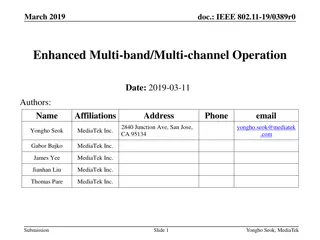 Enhanced Multi-band/Multi-channel Operation in IEEE 802.11-19