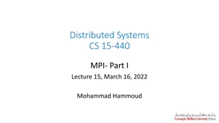 Introduction to Parallel Programming Models and MPI Concepts