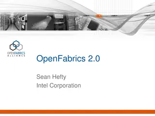Evolution of OpenFabrics Framework for High-Performance Computing