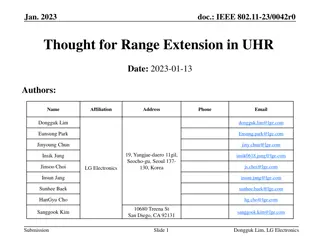 Enhancing UHR Coverage: Candidate Technologies for Range Extension