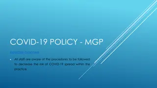 COVID-19 Policy and General Principles for Decreasing Spread