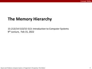 Carnegie Mellon: Memory Hierarchy & Computer Systems Overview