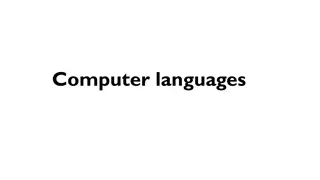 Computer Languages and Operating Systems