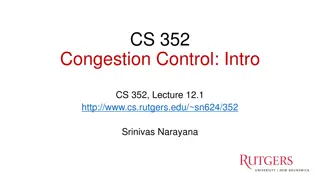 Congestion Control in Computer Networks