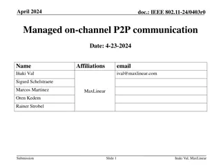 Enhancing Peer-to-Peer Communication in IEEE 802.11 Networks