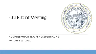 Commission on Teacher Credentialing: Education Specialist Transition Updates