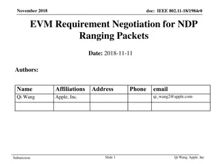 EVM Requirement Negotiation for IEEE 802.11 Wireless Networks