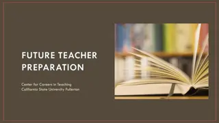 Teacher Preparation Pathway in California State University Fullerton