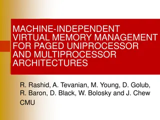Machine-Independent Virtual Memory Management Overview