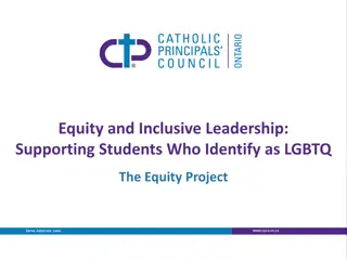 Supporting Students Who Identify as LGBTQ in Catholic Schools