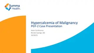 Hypercalcemia of Malignancy in a Case Presentation