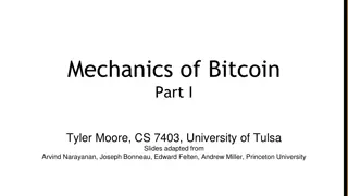 Mechanics of Bitcoin Transactions