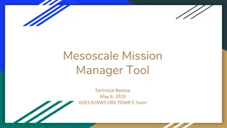 Mesoscale Mission Manager Tool Overview for NWS Operations