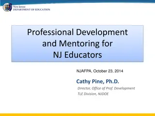 Professional Development and Mentoring in New Jersey Department of Education