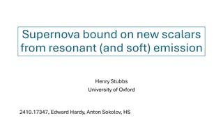 New Scalars and Neutrino Signatures in Supernovae Study