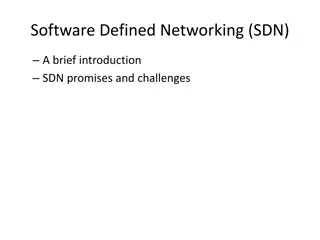 Software Defined Networking (SDN)