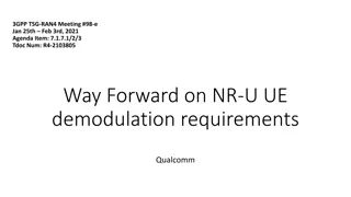 Test Scope and Requirements for NR-U Demodulation in 3GPP TSG-RAN4 Meeting