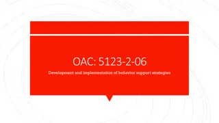 Positive Support Strategies and Specialized Services in Behavior Implementation Rule Updates