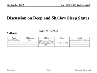 Discussion on Power States and Transitions in IEEE 802.11-15/1100r2