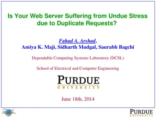 Detecting Duplicate Requests in Web Servers