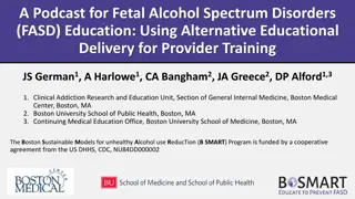 Using Alternative Educational Delivery for FASD Training