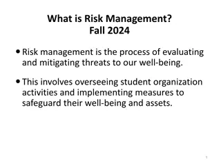 Risk Management for Student Organizations