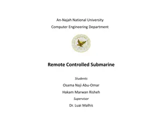 Innovative Remote Controlled Submarine Project at An-Najah National University
