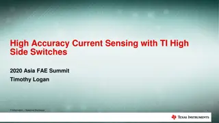 High Accuracy Current Sensing with TI High Side Switches