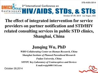 Integrated Intervention for STD Services in Shanghai, China