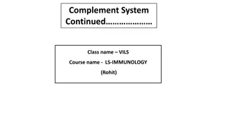 The Complement System in Immunology