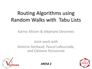 Random Walks with Tabu Lists in Routing Algorithms