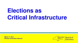 Ensuring Election Security: Critical Infrastructure and Threat Mitigation