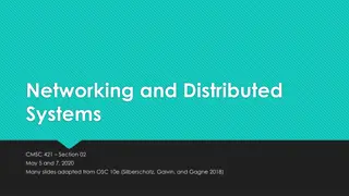 Networked and Distributed Systems Overview