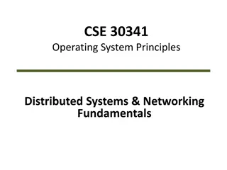 Distributed Systems and Operating Principles