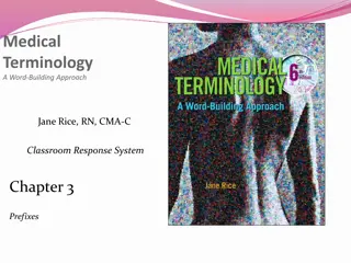 Medical Terminology Prefixes Quiz Questions