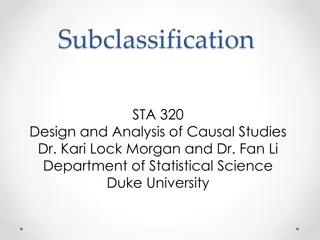 Design and Analysis of Causal Studies at Duke University