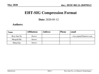 IEEE 802.11-20/0783r2 EHT-SIG Compression Modes Overview