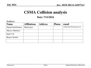 IEEE 802.11 CSMA/CA Collision Analysis Insights