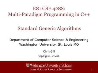 C++ Standard Algorithm Libraries and Usage Examples