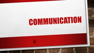 Communication Process Components and Models