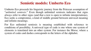 Semiotic Models by Umberto Eco
