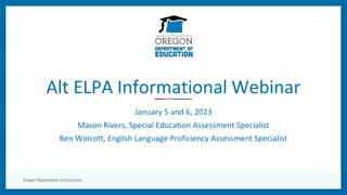 Alt ELPA Informational Webinar: Oregon State Assessment System 2023
