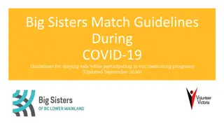 Big Sisters Match Guidelines: Mentoring Safety During COVID-19