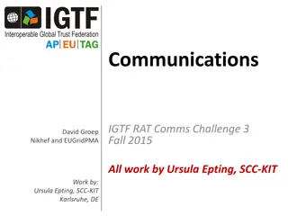 Communications Challenge 3 Results in Interoperable Global Trust Federation