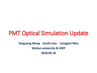Advanced PMT Optical Simulation Update and Comparison