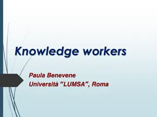 Knowledge Workers: Transition to an Economy of Intangible Goods