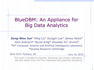 Innovative Big Data Analytics Appliance and Solutions