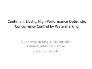 Advanced Optimistic Concurrency Control in Centiman System