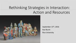 Rethinking Strategies in Interaction and Communication